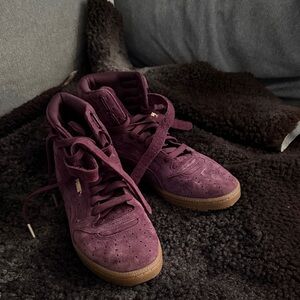 Puma Women's Burgundy High-Top Sneakers